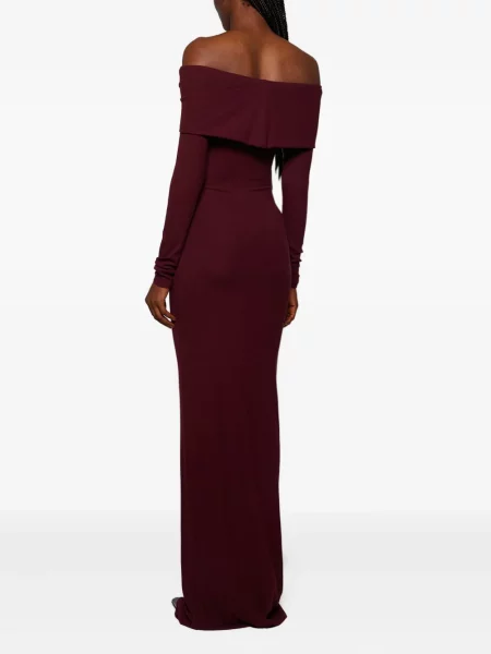 Rochie maxi Eterne lungă de costum roșu