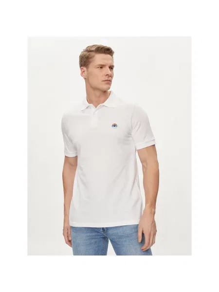 Save The Duck Polo marškinėliai Ovidio Regular Fit balta