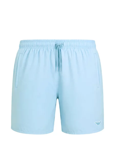 Slip de baie Emporio Armani cu autograf cu cordon albastru