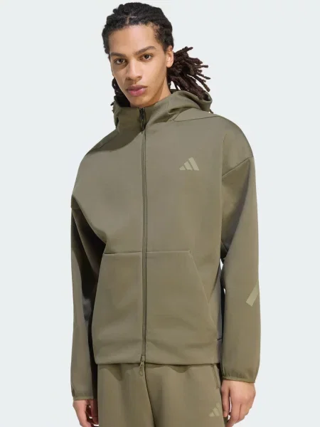 ADIDAS SPORTSWEAR Športová mikina so Z.N.E. olivová