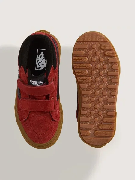 Vans Reissue V Insulated високи кецове за деца от велур червено