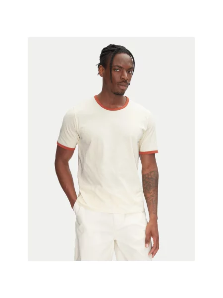 Jack&Jones Футболка Ringer Écru Regular Fit