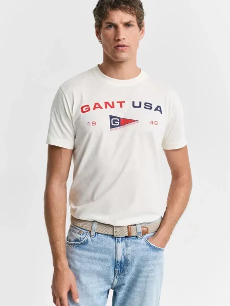Футболка Gant біла
