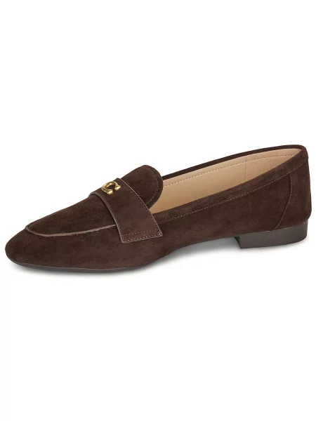 Pantofi loafer Coach din piele maro