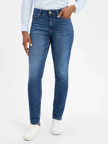 Tommy Hilfiger Dżinsy slim fit Kobiety jednolity niebieski