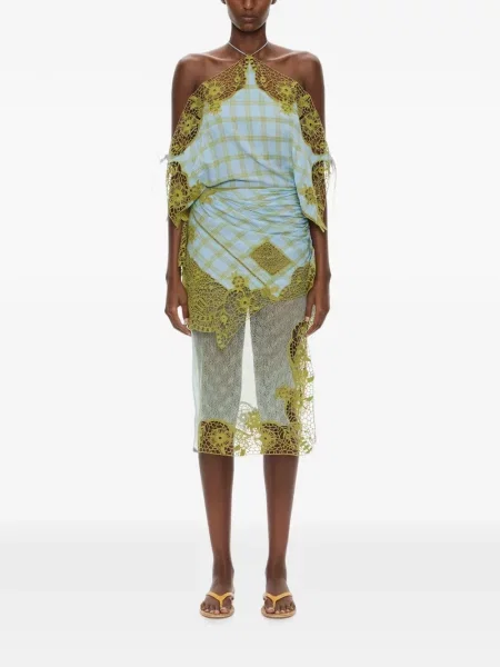 Rochie midi Christopher Esber albastru