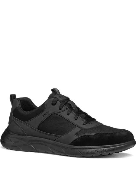 Sneakerși Geox din piele negru