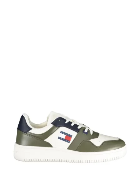 Sneakerși Tommy Hilfiger cu autograf verde