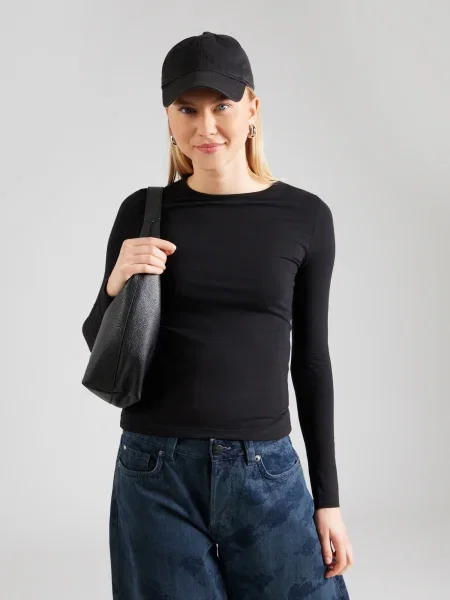 ABOUT YOU Tricou Layla negru alb