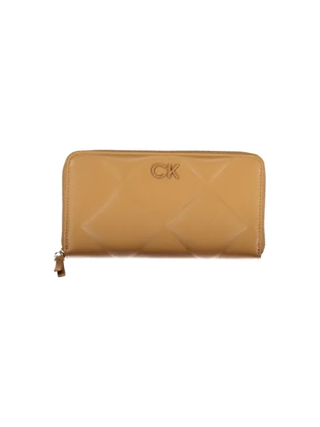 Portfel Calvin Klein elegancki brązowy