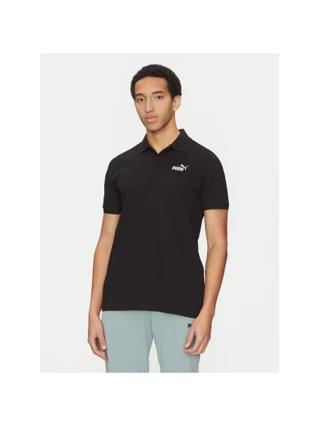 Puma Polo Essentials Crna Regular Fit bijela