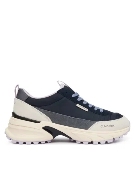 Calvin Klein Sneakersy Hike Runner Mix modrá