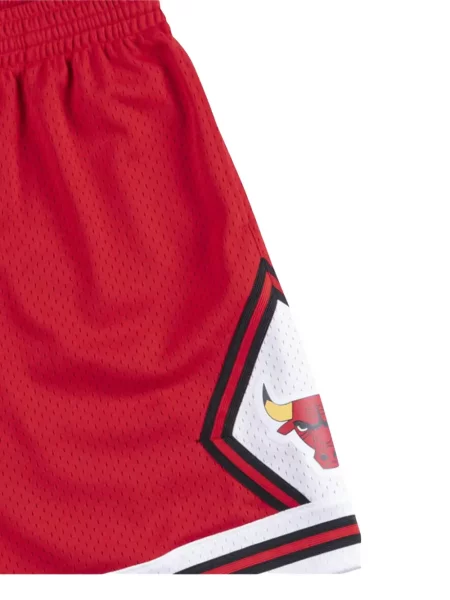 Графичен шорти Mitchell & Ness с принт червено