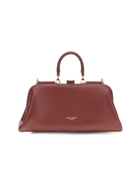 Torebka Dolce And Gabbana skórzana czerwona