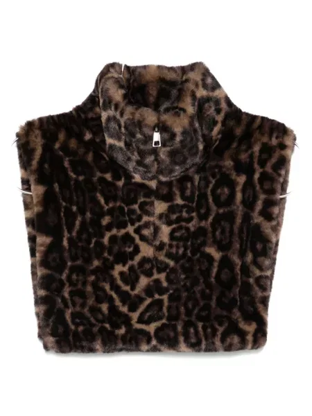 Fular Apparis cu model leopard maro