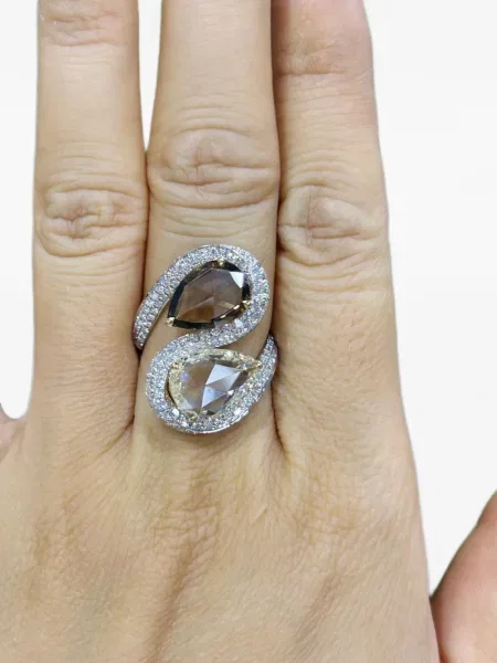 Inel Hyt Jewelry cu imprimeu geometric