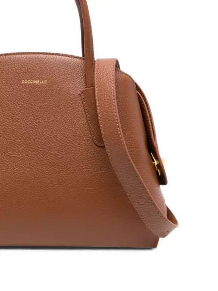 Geantă shopper Coccinelle din piele maro