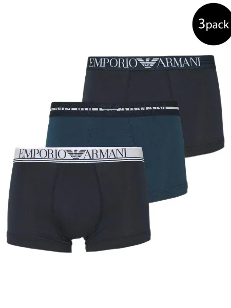 Hlačke Emporio Armani Underwear modra