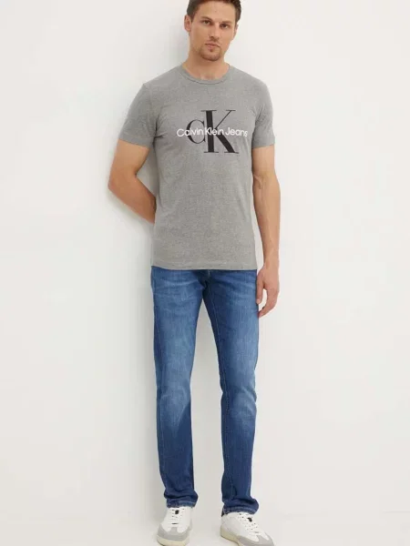 Kavbojke Calvin Klein Jeans modra