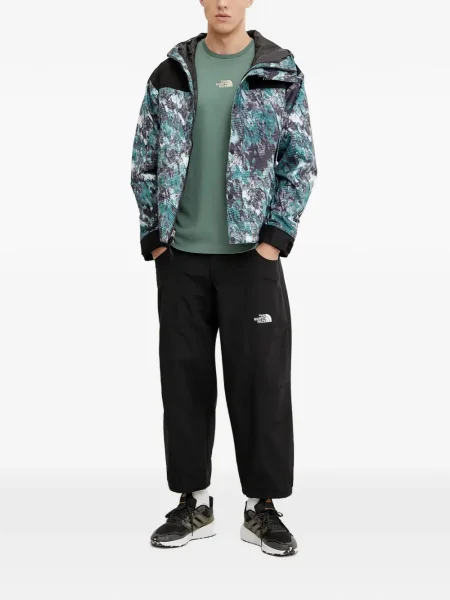 Geacă The North Face cu glugă albastru
