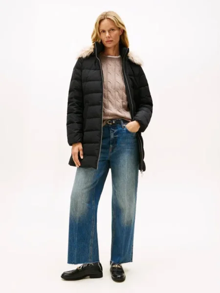 Kabát Tommy Hilfiger fekete