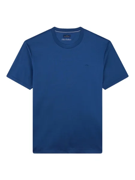 Tricou Paul & Shark cu broderie din jerseu albastru