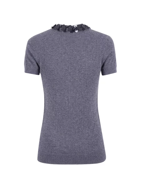Scurt tricou Simkhai cu paiete gri