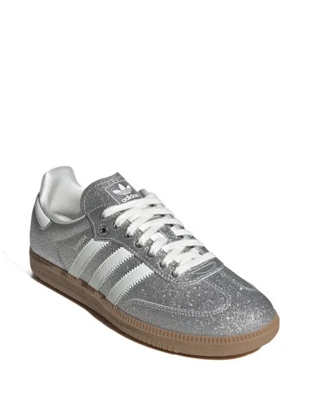 Sneakerși Adidas Samba cu dungi argintiu