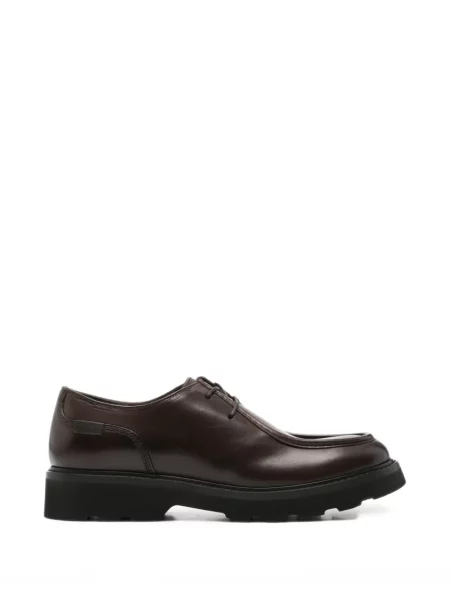 Pantofi derby Woolrich cu șireturi din piele maro