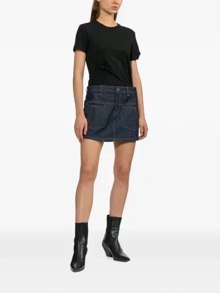 Fustă din denim Helmut Lang albastru