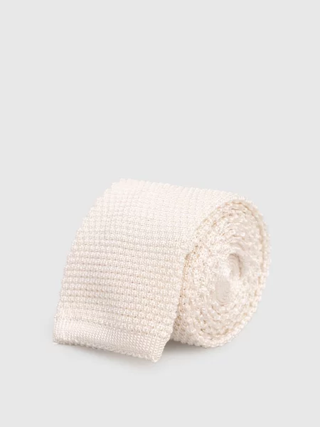 Краватка із шовку Brunello Cucinelli бежева