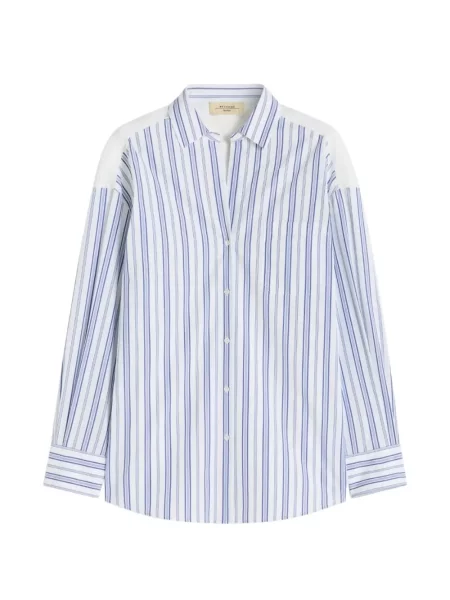 Podróż koszula Weekend Max Mara w paski biała