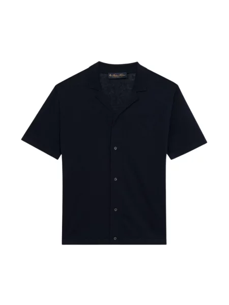Dzianinowa koszula Brooks Brothers niebieska