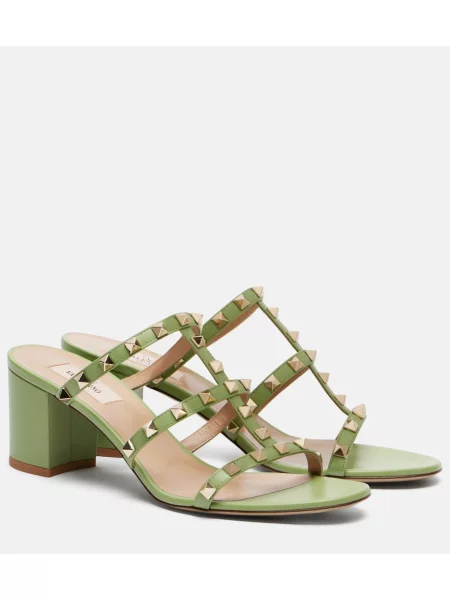 Sandale Valentino Garavani din piele verde