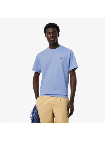 Классическая футболка Lacoste фиолетовая