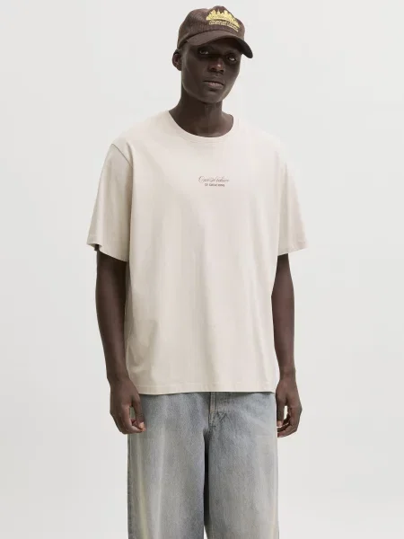 Футболка JACK & JONES ART PRINT TEE бежевий