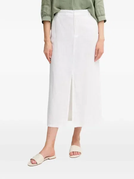 Fusta maxi Oui cu crăpătură alb