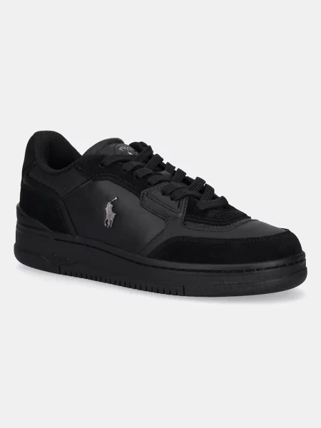 Кожени маратонки Polo Ralph Lauren Opn Mster Pp черно