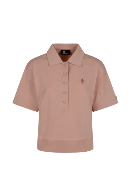 Polo Moncler cu autograf roz