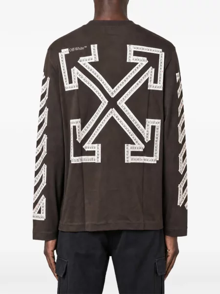 Tricou Off-white cu dungi alb