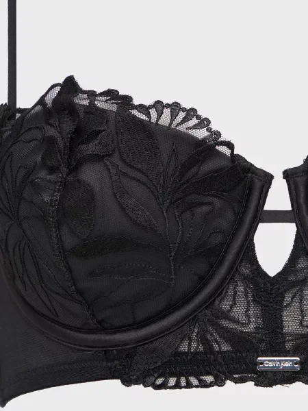 Бюстгальтер балконет Calvin Klein черный