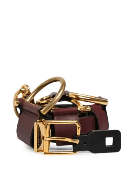 Cu centură curea Dolce & Gabbana din piele maro