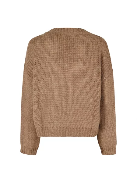 Sweter Roberto Collina wełniany brązowy