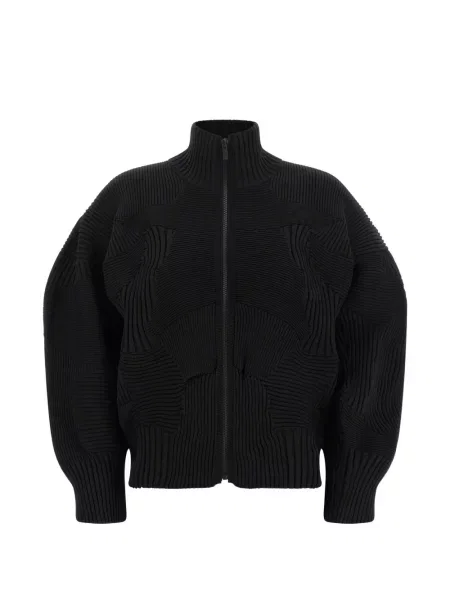 Geacă Issey Miyake tricotate negru