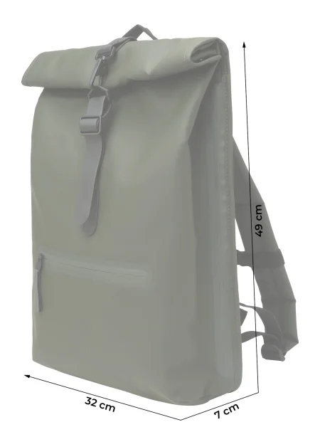 Mestský batoh Rains Rolltop W3 13 l zelený