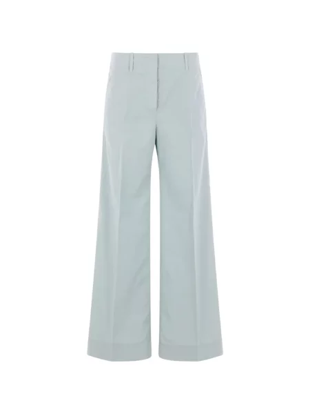 Pantaloni Incotex cu picior lat albastru
