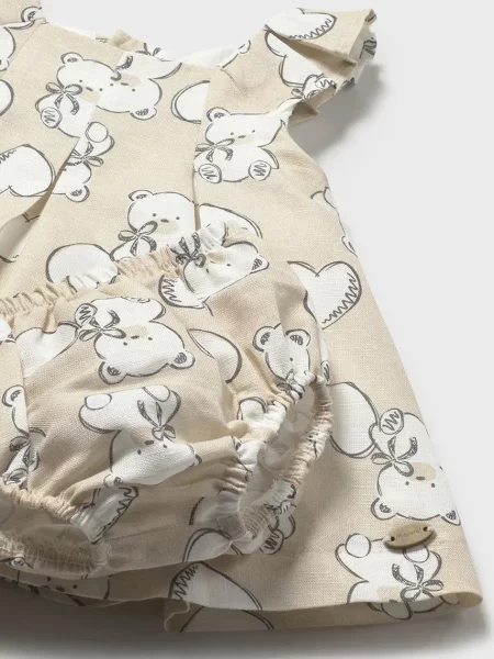 Mayoral Newborn Дитяча сукня з домішкою льону