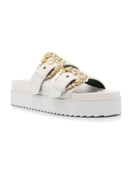 Klapki Versace Jeans Couture białe