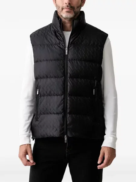 Matlasat vestă Armani Exchange cu imagine albastru