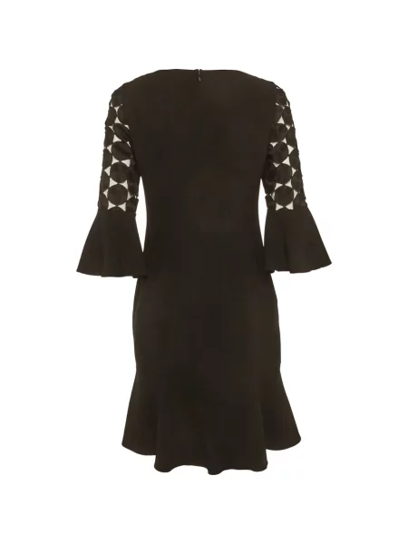 Rochie Boss Green Hugo Boss din dantelă negru